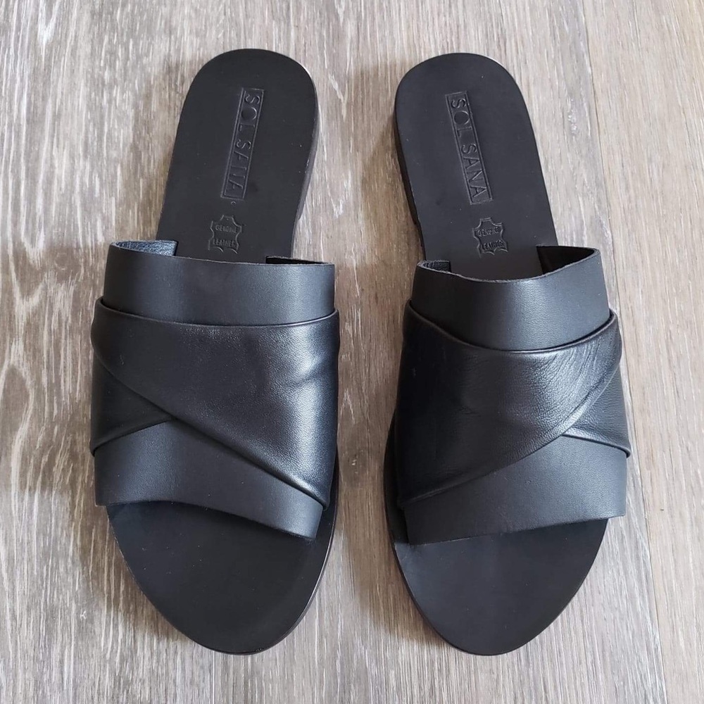 Never Wore Twisted Strap Slides. - image 1